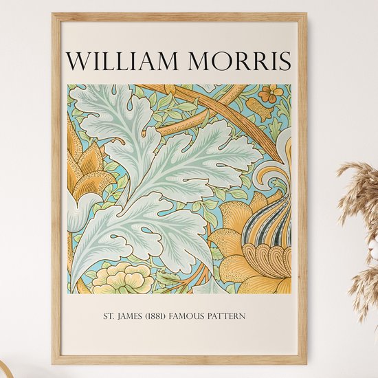 William Morris Poster Abstracte Kunst Bloemen Poster Gallery Art Print 50 x 70 cm