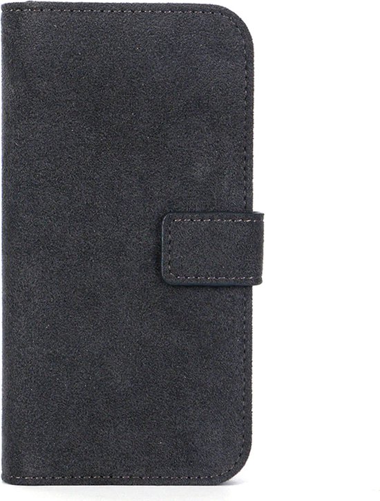 iPhone 14 Pro Max Wallet Alcantara Case Space Grey