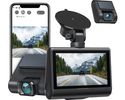 iZEEKER GD850 Dashcam voor auto - 4K & 1080P - Voor en Achter Camera - WiFi en GPS - 3'' IPS Touchscreen - Sony Sensor - Nachtzicht