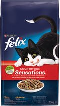 Felix Sensations Droog Country - Nourriture Nourriture pour chat - 7,5 kg
