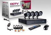 CCTV DVR Kit Beveiligingscamera Plug en Play camerasysteem - 4 camera's WIT