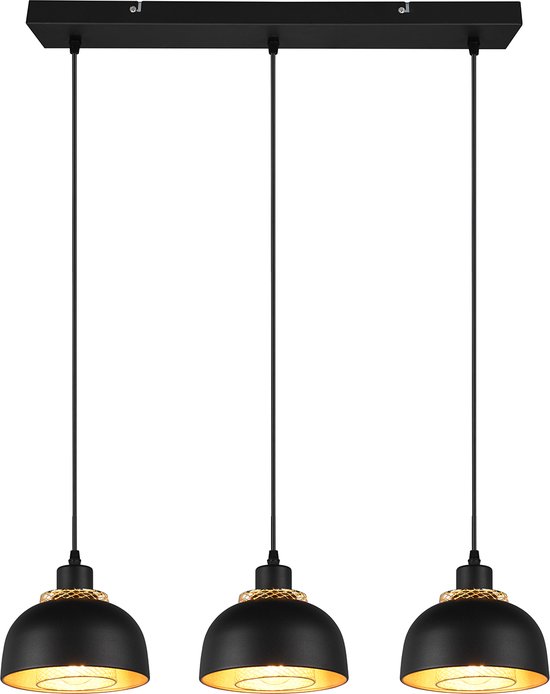 Minimalistische up en down light Andre - 3-staps dimbare LEDs - Zwart