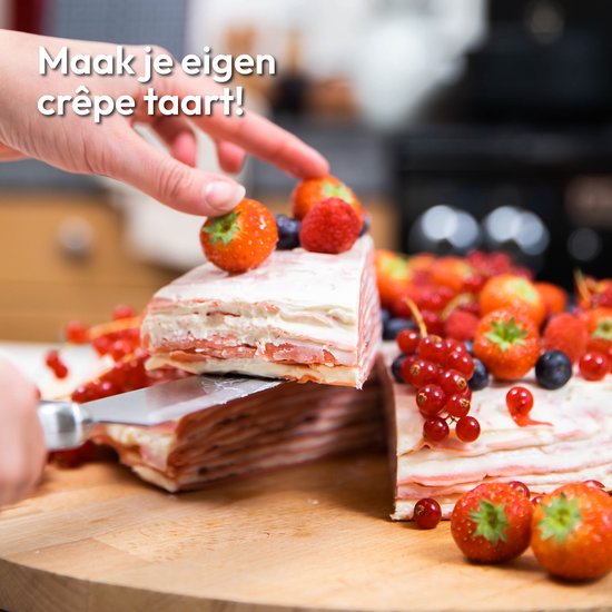 Gadgy Pannenkoekenmaker - Crêpe Maker Ø30CM - Regelbare Thermostaat - 1000W - Spatel en Deegverdeler - Pancake Maker - Pannekoekenplaat — afbeelding 5