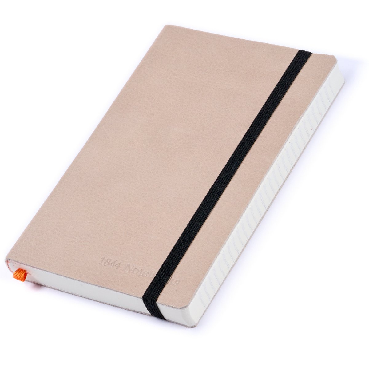 Notitieboek - Notebook A5 - Moederdag cadeau - Cadeau voor man - Notitieboekje - Handgemaakt van leer - Schrijfblok - Notebook - Notitieblok - Light Grey - grijs - 1844 Notebooks