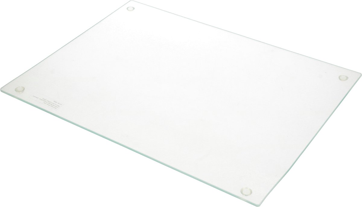 Zeller Snijplank - glas - siliconen voetjes - 30 x 40 cm