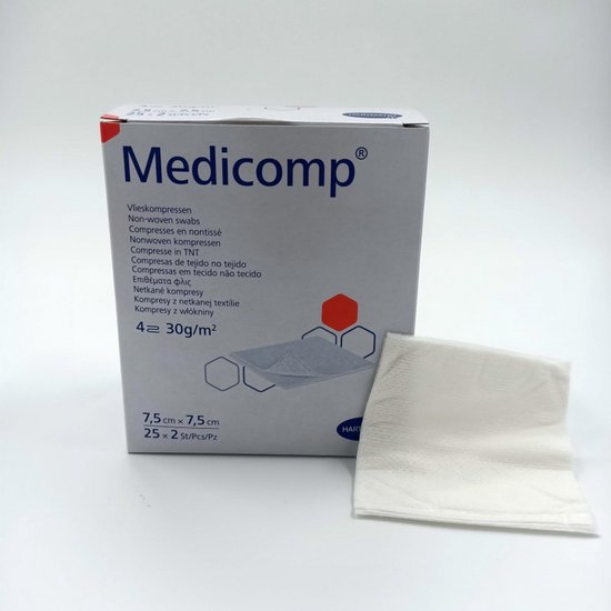 Medicomp Extra 10 10cm 6 laags niet steriel 100 Stuks