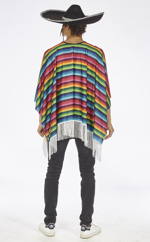 Poncho El Paco Multicolore Mexicain - Jeté Pour Carnaval, Fête Et Siesta - KarnevalsTeufel