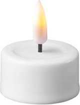 Bougie LED de Luxe - Bougie chauffe-plat LED Wit D4,1 x 4,5 cm (2 pcs.) - comme une vraie bougie ! Art de la maison de luxe