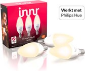 Innr slimme lamp E14 white - werkt met Philips Hue* - warmwit licht - Zigbee smart LED - dimbaar - 3 pack