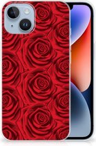 GSM Hoesje Geschikt voor iPhone 14 TPU Bumper Red Roses