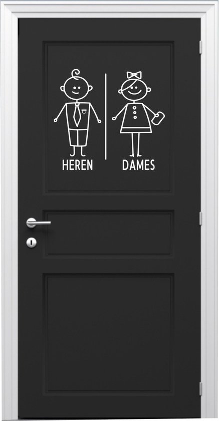 WC-bord - Gelieve niets in het toilet te gooien - Dames of heren