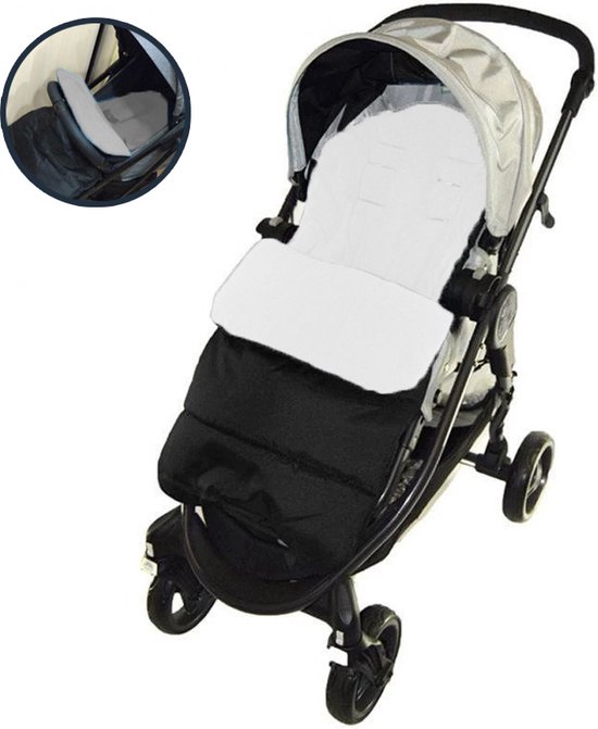 Achaté Voetenzak Autostoel – Baby Slaapzak - Kinderwagen – Buggy - Babywagen - Wit