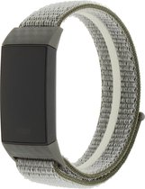 Bandje Voor Fitbit Charge 3 & 4 Nylon Band - Donker Olijf (Veelkleurig) - One Size - Horlogebandje, Armband