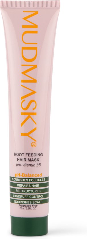 MUDMASKY - Root Feeding Hair Mask – pro-vitamin b5 -  Anti-Haaruitval - Alle haartypes - geurvrij - Herstellend Haarmasker - Versterkt het beschadigde haar -  Hydrateert en voedt het haar. - Hair repair mask - droog en beschadigd haar