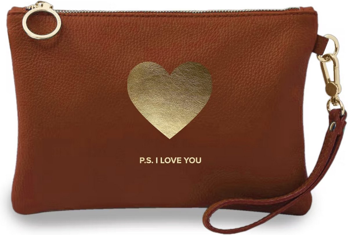 LANNOO - Mama Baas - Make-Up Tas - bruin