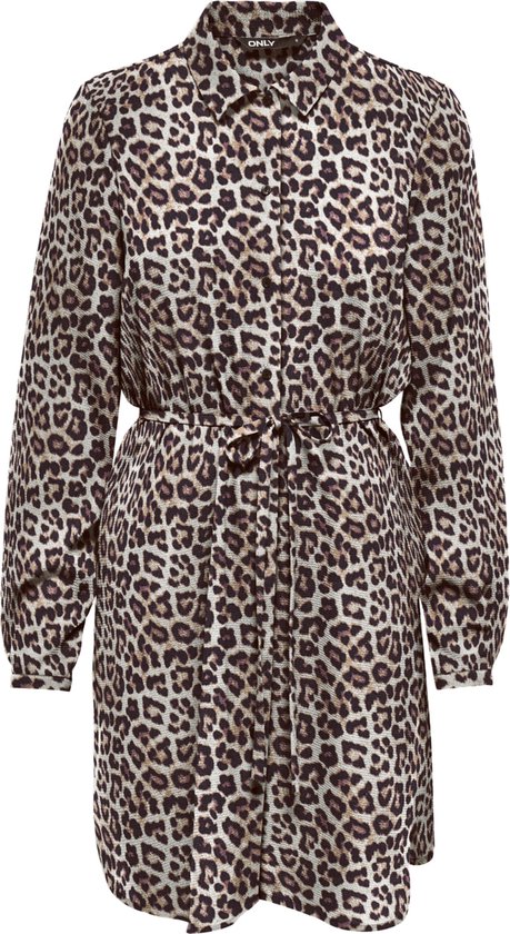 Abito Camicia Onlnova Life Elite – Manica Lunga Con Cintura, Colore Nero, Taglia M