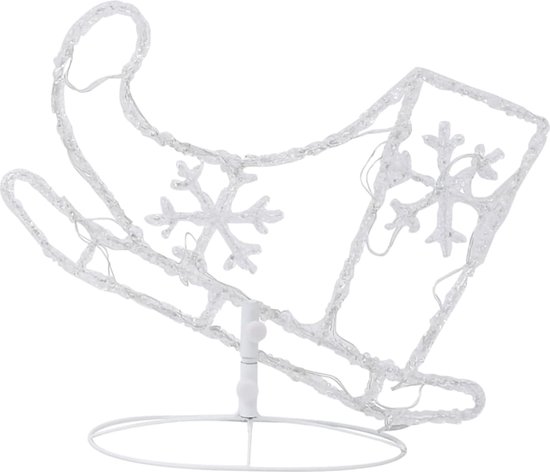 Kerstdecoratie kerstman en rendieren opblaasbaar LED 138 cm
