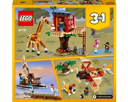 foto van LEGO Creator Safari Wilde Dieren Boomhuis - 31116