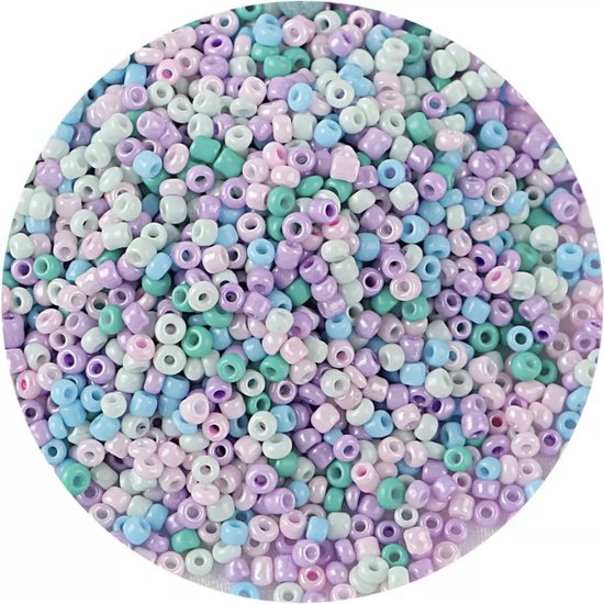 HJZHII 3000-delige Krimpkralen Set – 6 Kleuren, 2 Maten, Ideaal Voor Sieraden Maken