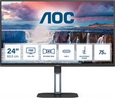 AOC 24V5C/BK - Full HD USB-C Monitor - Verstelbaar - 24 inch - 65w