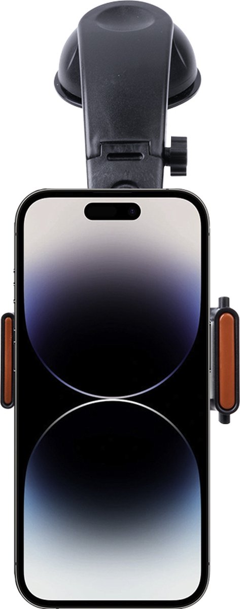 Shop4 - iPhone 14 Pro Max Autohouder 3 in 1 Dashboard en Ventilatiehouder Zwart
