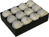 Glazen kerstbal - zeer luxe en decoratief - 24 stuks