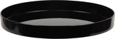 Kaarsenbord-plateau - kunststof - rond - zwart - D27 - Kaarsenonderzetter