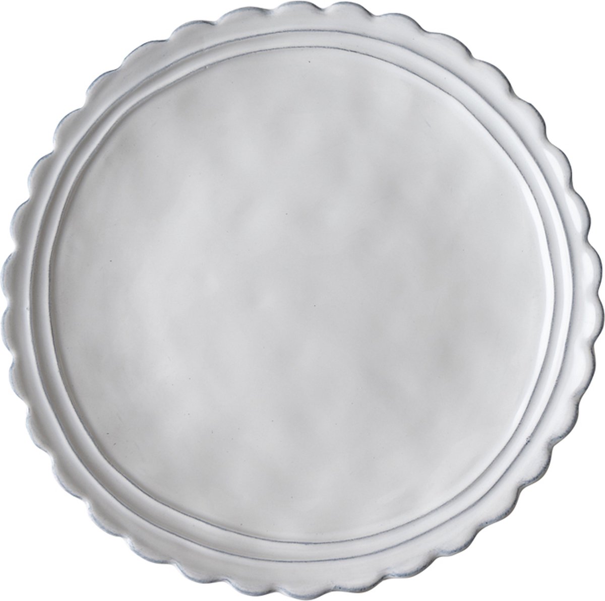 Laura Ashley Artisan Collectables Borden - Plat - Ø 20cm - irregular Wit Uni