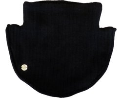 Fleece col gebreid zwart