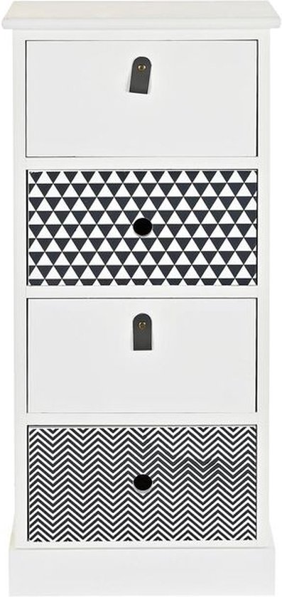 Ladenkast DKD Home Decor Grijs Wit Paulownia hout (36 x 25 x 79 cm)
