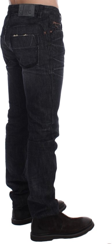 Grijze slanke cotet cotton denim broek jeans