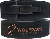 Wolfpack Lifting -  Lever Belt - Lifting Belt - Powerlift Riem - Zwart/Bruin - L