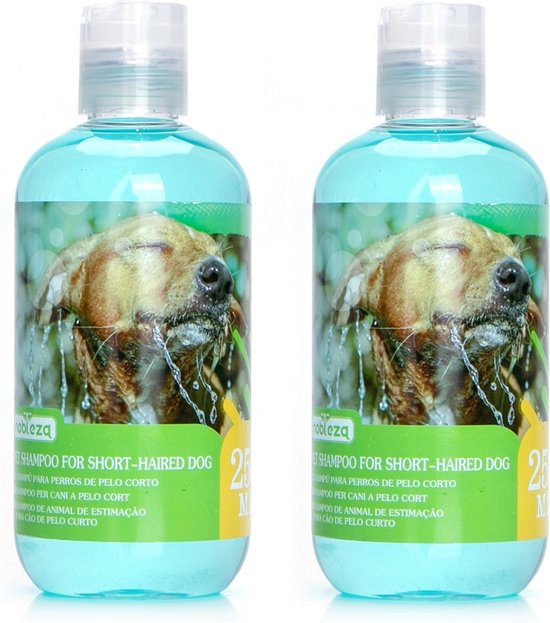 Nobleza hondenshampoo - shampoo hond - korte vacht - 2 stuks