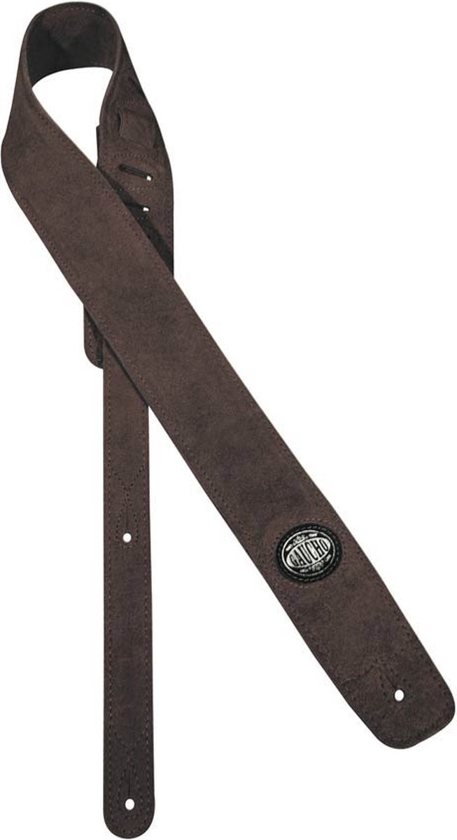 Gitaarband - Gaucho GST-610-DBR - Suède - Donkerbruin