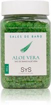 Sys Badzout - Aloe Vera - Body Scrub - 100% Natuurlijk Mineraalzout - 400g - Snel Oplossend