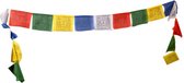 Drapeaux de prière tibétains - Drapeaux - Lot de 5 - 17cm x 13cm