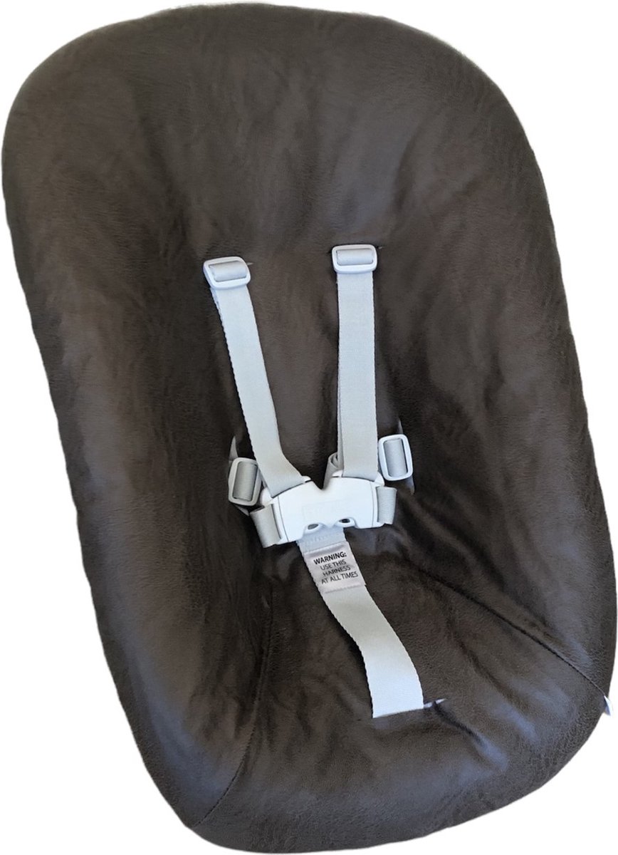 Image of #69 Newborn hoes, Donker bruin suede look, Stokke Tripp Trapp. Ook geschikt voor Kidsmill Up.