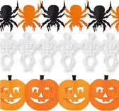Halloween/Horror versiering set van 3x soorten thema feestslingers van 3 meter papier