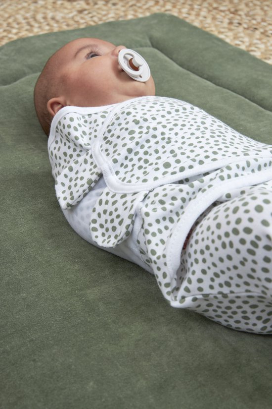 Meyco Baby Knit Basic boxkleed - forest green - 77x97cm - Meyco