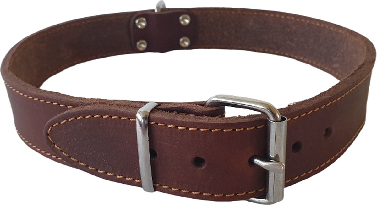 Jack And Vanilla - Halsbanden - Vetleder Halsband - Bruin - 30mmx70cm 45/7008 - 175534