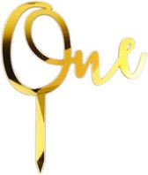 One Cake Topper (Goud)
