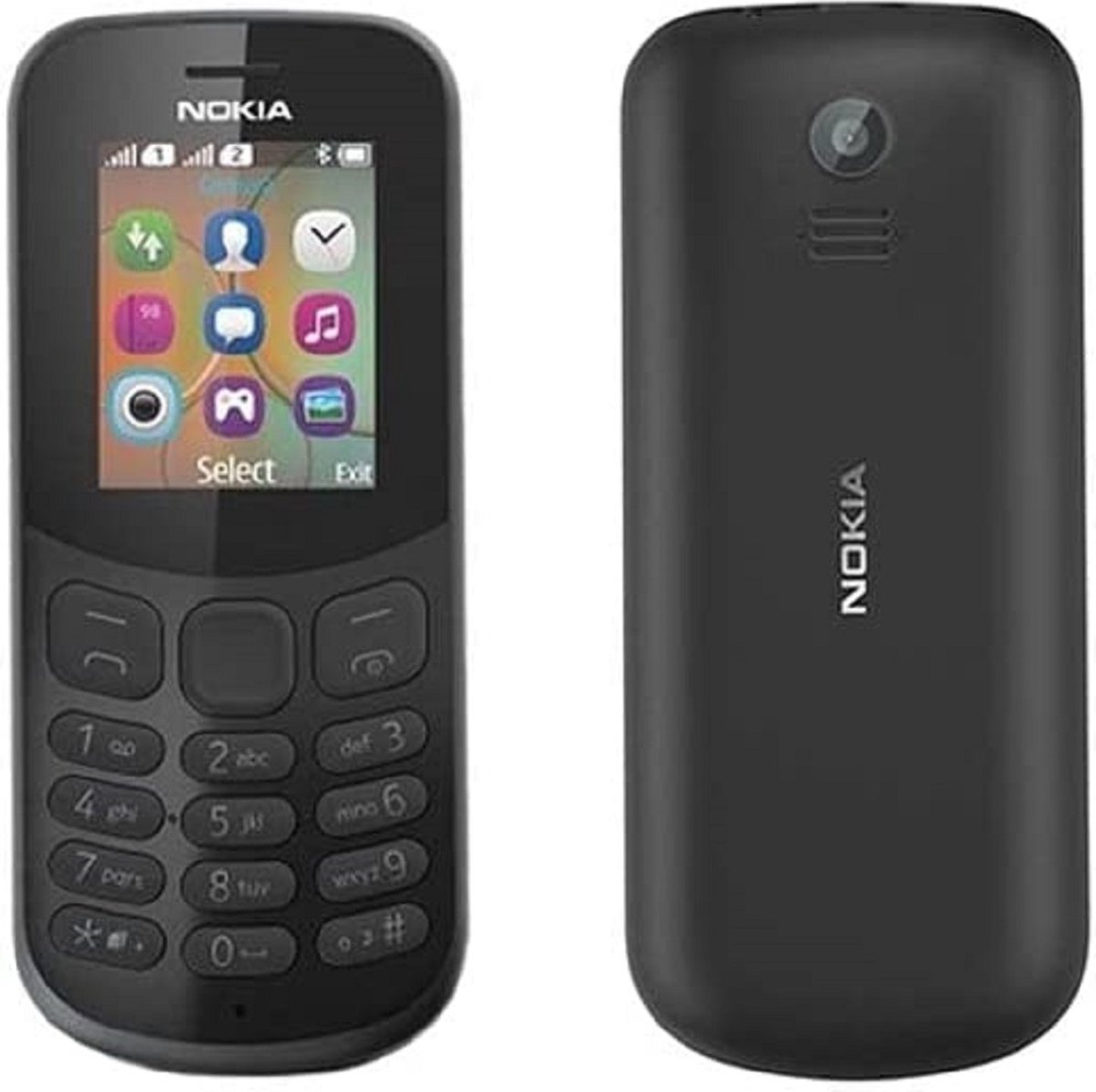 Nokia 130 (2017) - Zwart - 8MB