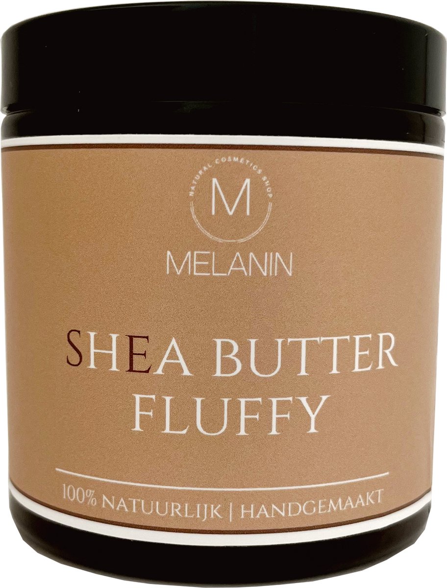MELANIN - Shea Butter - Fluffy - Ongeraffineerd – Biologisch - 250 ml
