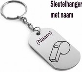 Akyol - Scheidsrechter Sleutelhanger - Gegraveerde sleutelhanger - Gegrafeerde sleutelhanger - scheidsrechters fluitje  - Gepersonaliseerd - 5 X 3 CM - Sleutelhanger met naam