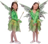 Groen elfen jurk voor meisjes - Verkleedkleding - Maat 152