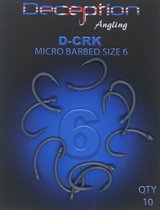 D-CRK (Crank) Micro Barbed Hook - Size 6