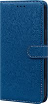 Hoesje geschikt voor iPhone 13 Pro - Bookcase - Koord - Pasjeshouder - Portemonnee - Camerabescherming - Kunstleer - Blauw