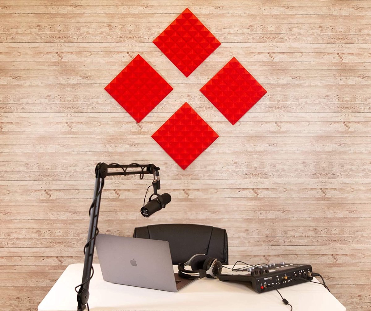 Geluidsisolatieplaten - Foam-Isolatieplaten-– Akoestische Panelen – Geluidsdemper – Studioschuim –– Acoustic Foam Panels