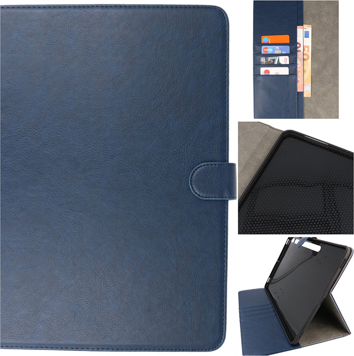 Book Case Tablet Hoesje voor Samsung Galaxy Tab S8 Plus - Tab S7 Plus - Navy