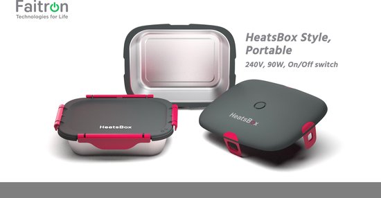 Faitron HeatsBox STYLE+ Smart Heated Lunch Box